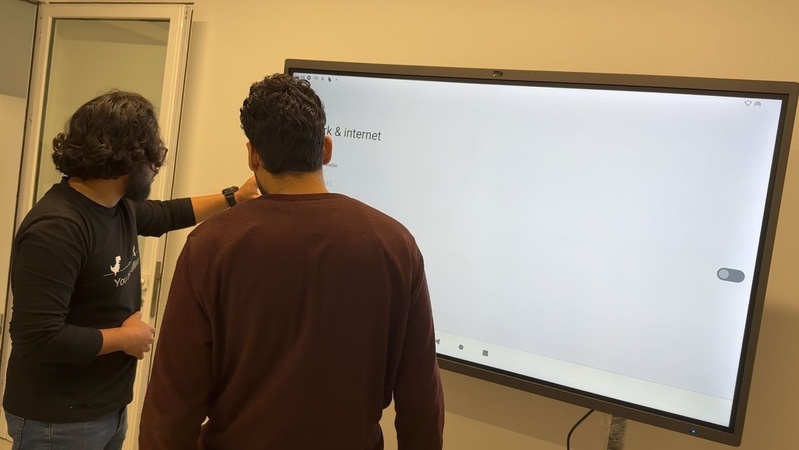 Meeting room after installation