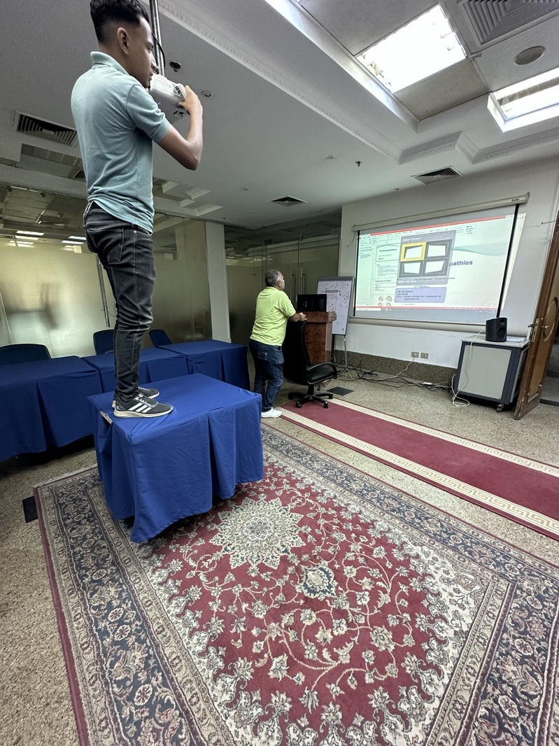 Running content on the display before hand-over