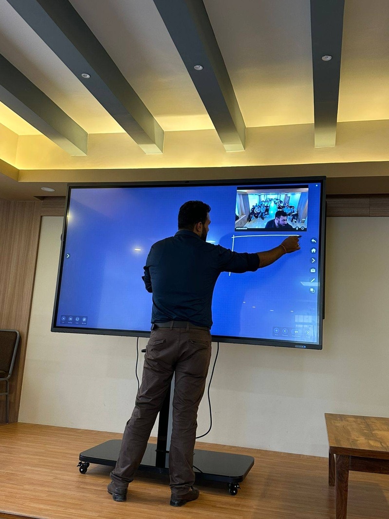 Installing an interactive display at a client site